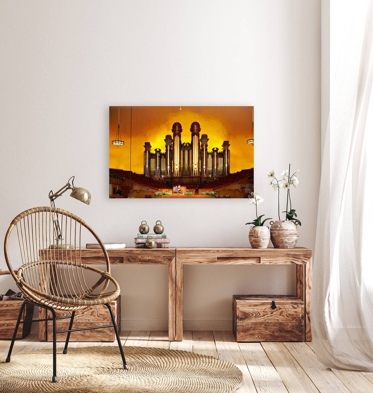 The Tabernacle Pipe Organ. Salt Lake City Utah USA Reproduction