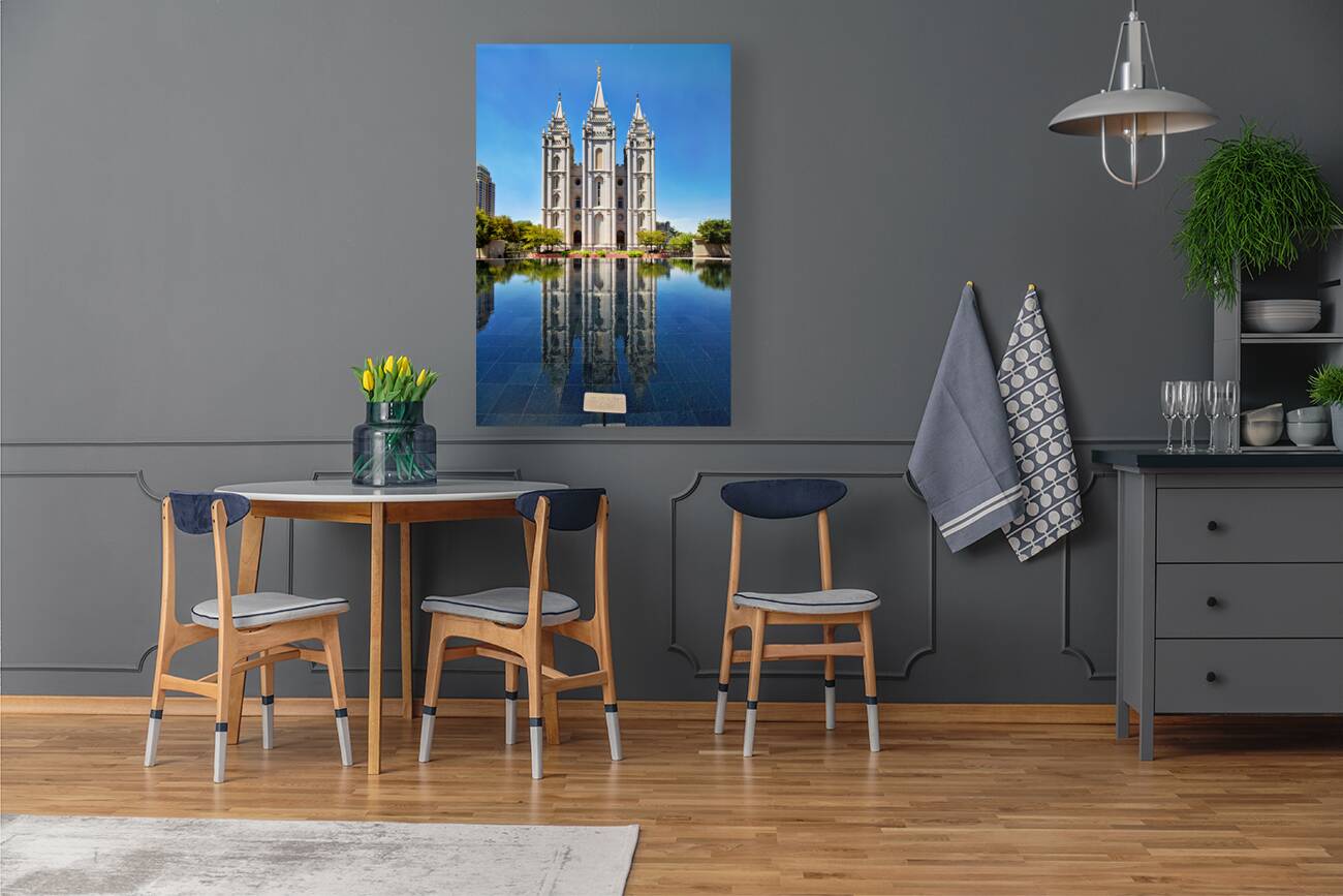 Salt lake Mormon Temple. Salt Lake City Utah USA Reproduction