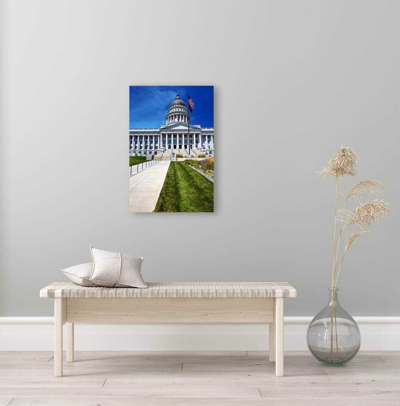 The Utah State Capitol house of government for the U.S. state of Utah. Reproduction