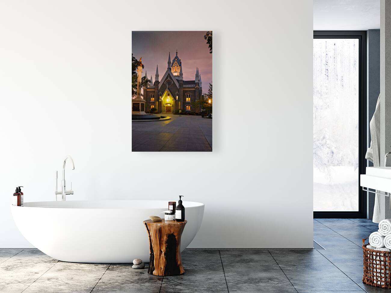 The Assembly Hall. Temple Square. Salt Lake City Utah USA Reproduction