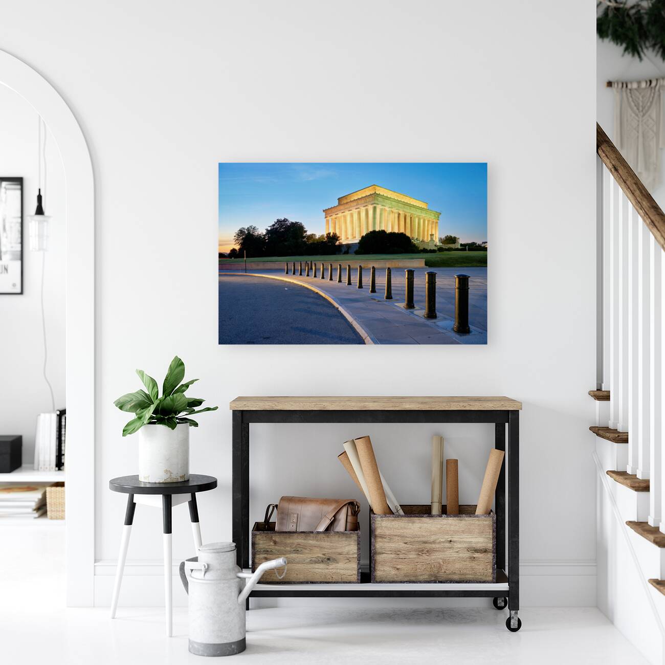 The Lincoln Memorial at sunset. Washington D.C. Reproduction