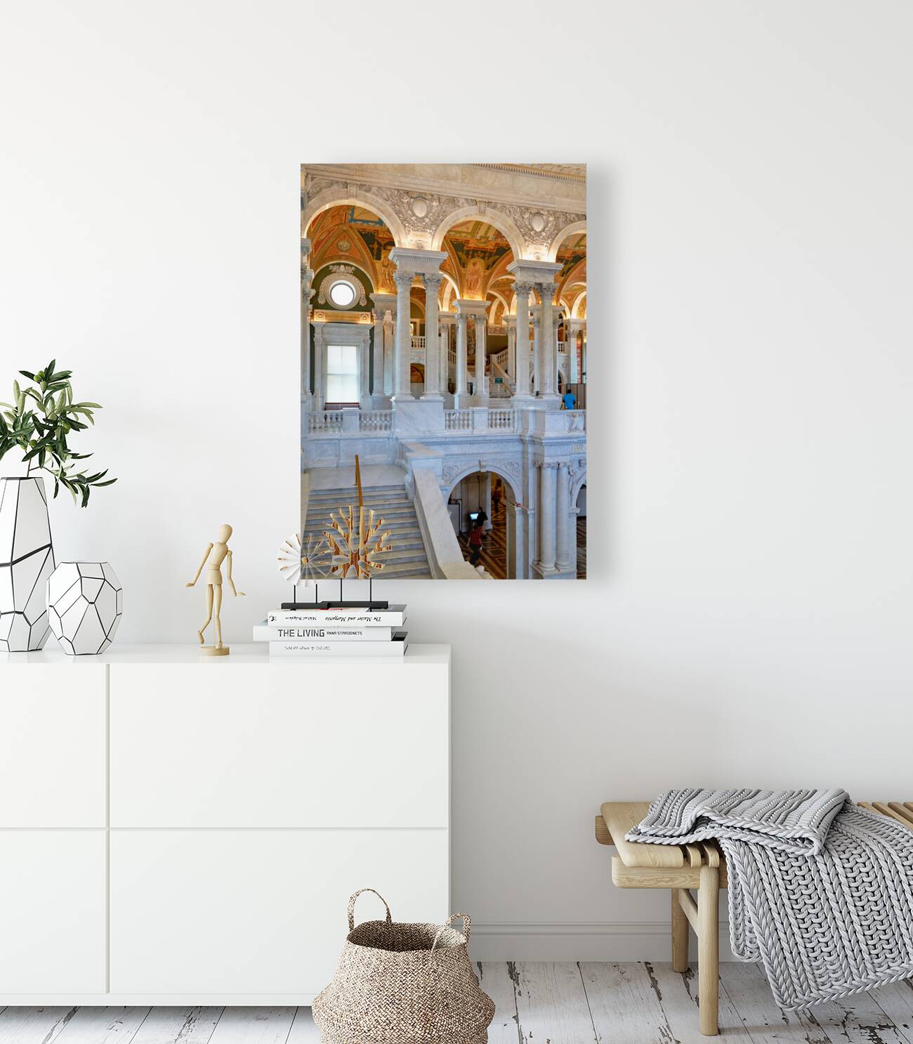 Inside the Library of Congress. Washington D.C. Reproduction