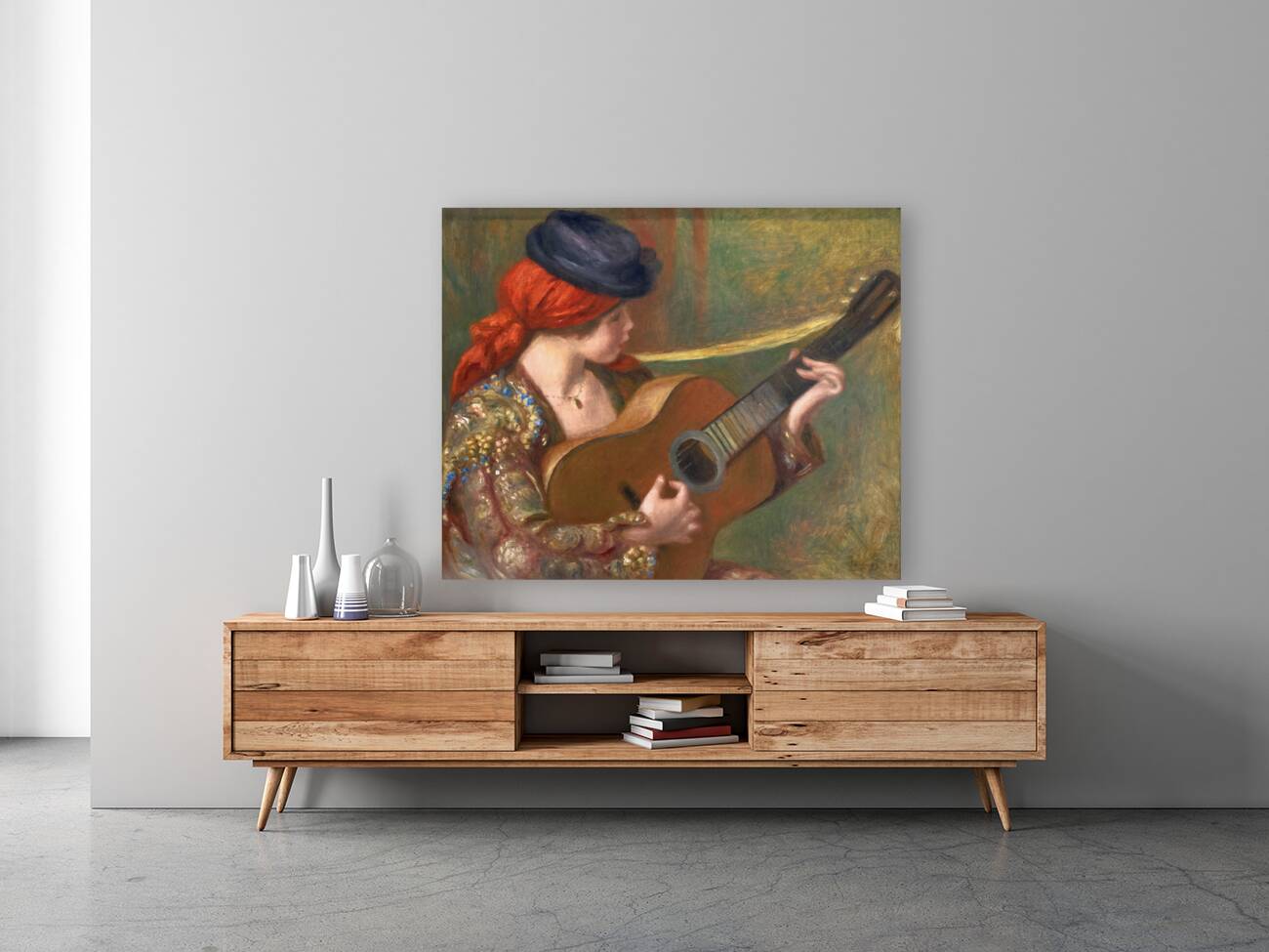 Auguste Renoir - Young Spanish Woman with a Guitar - 1898 Reproduction