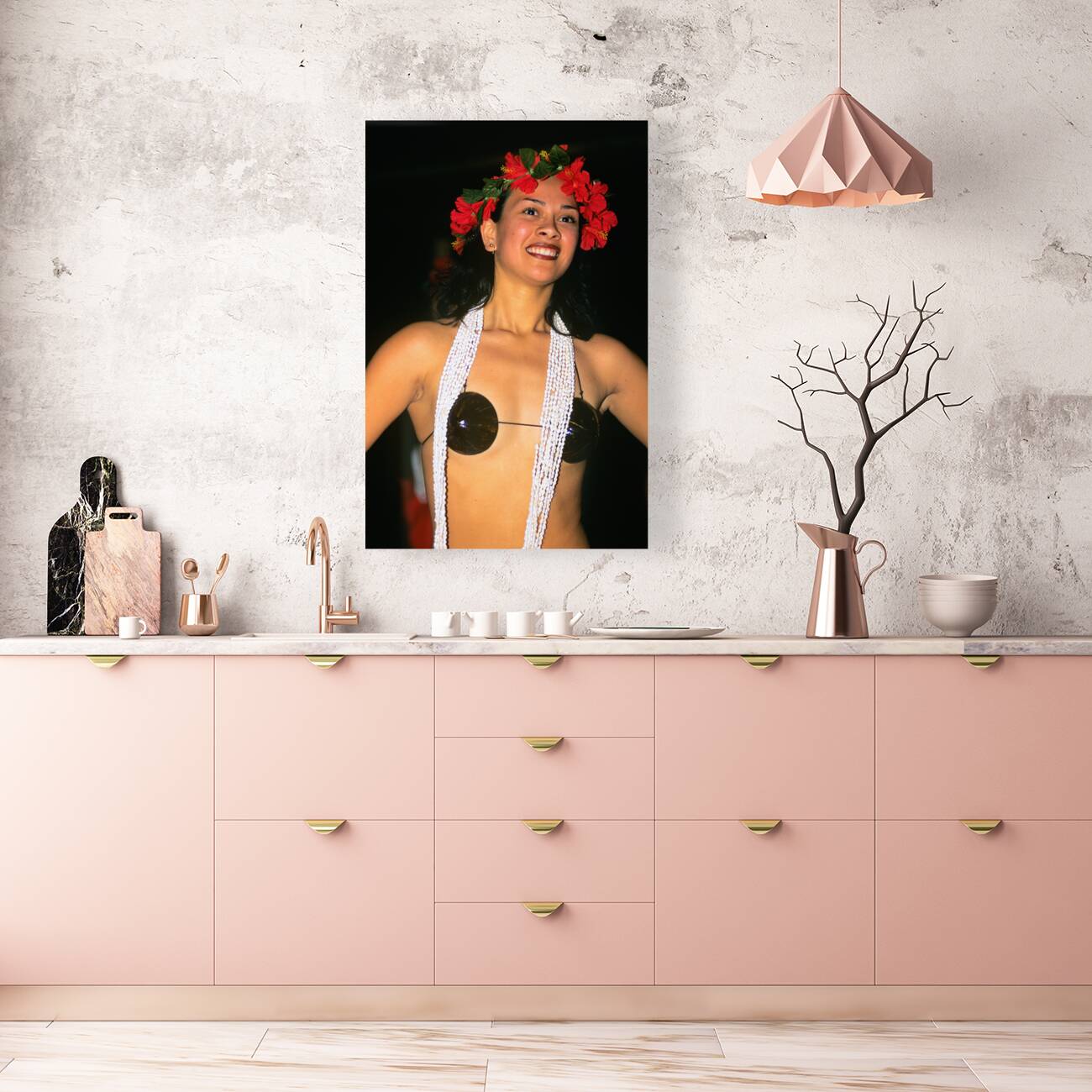 Moai statues at sunset. Easter Island Chile. Reproduction