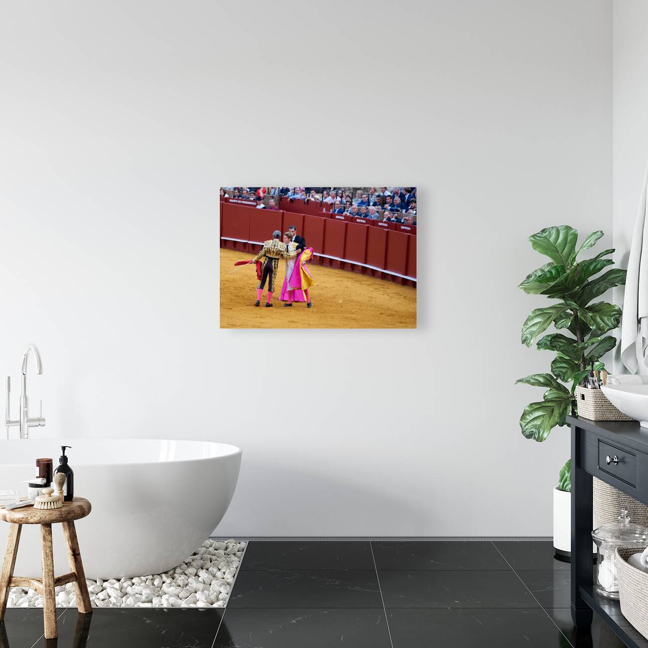 ANDALUSIA SPAIN. Bullfight in Seville Arena Reproduction