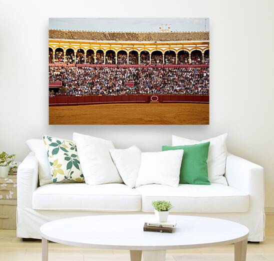 ANDALUSIA SPAIN. Bullfight in Seville Arena Reproduction