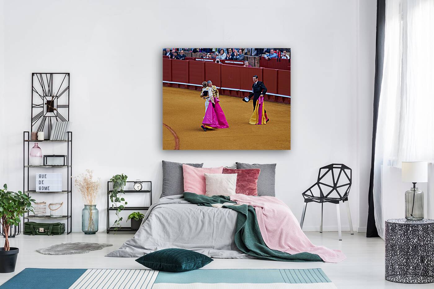 ANDALUSIA SPAIN. Bullfight in Seville Arena Reproduction