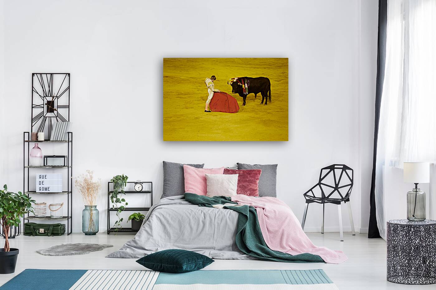 ANDALUSIA SPAIN. Bullfight in Seville Arena Reproduction