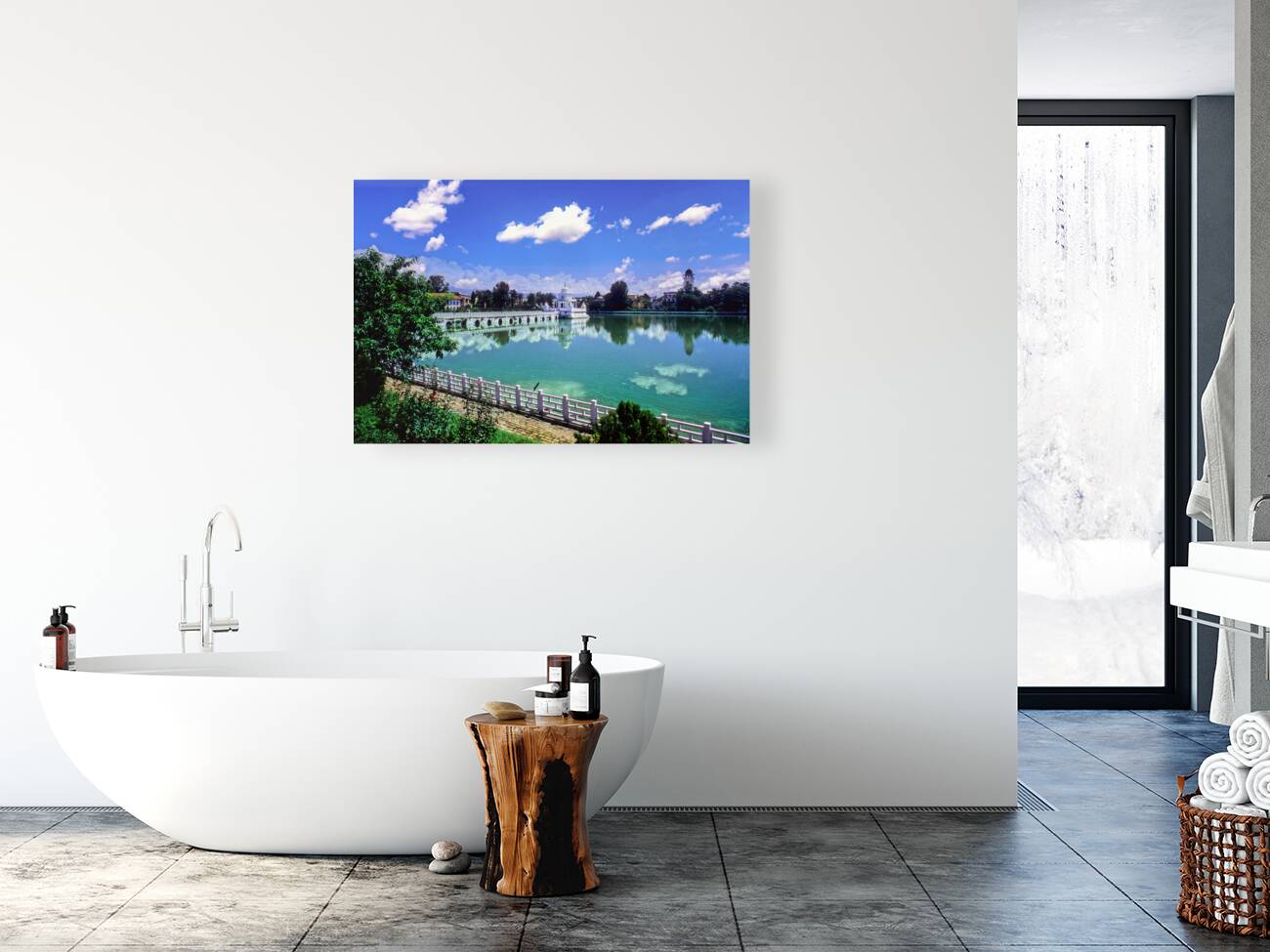 Nepal. Kathmandu. Rani Pokhari Reproduction