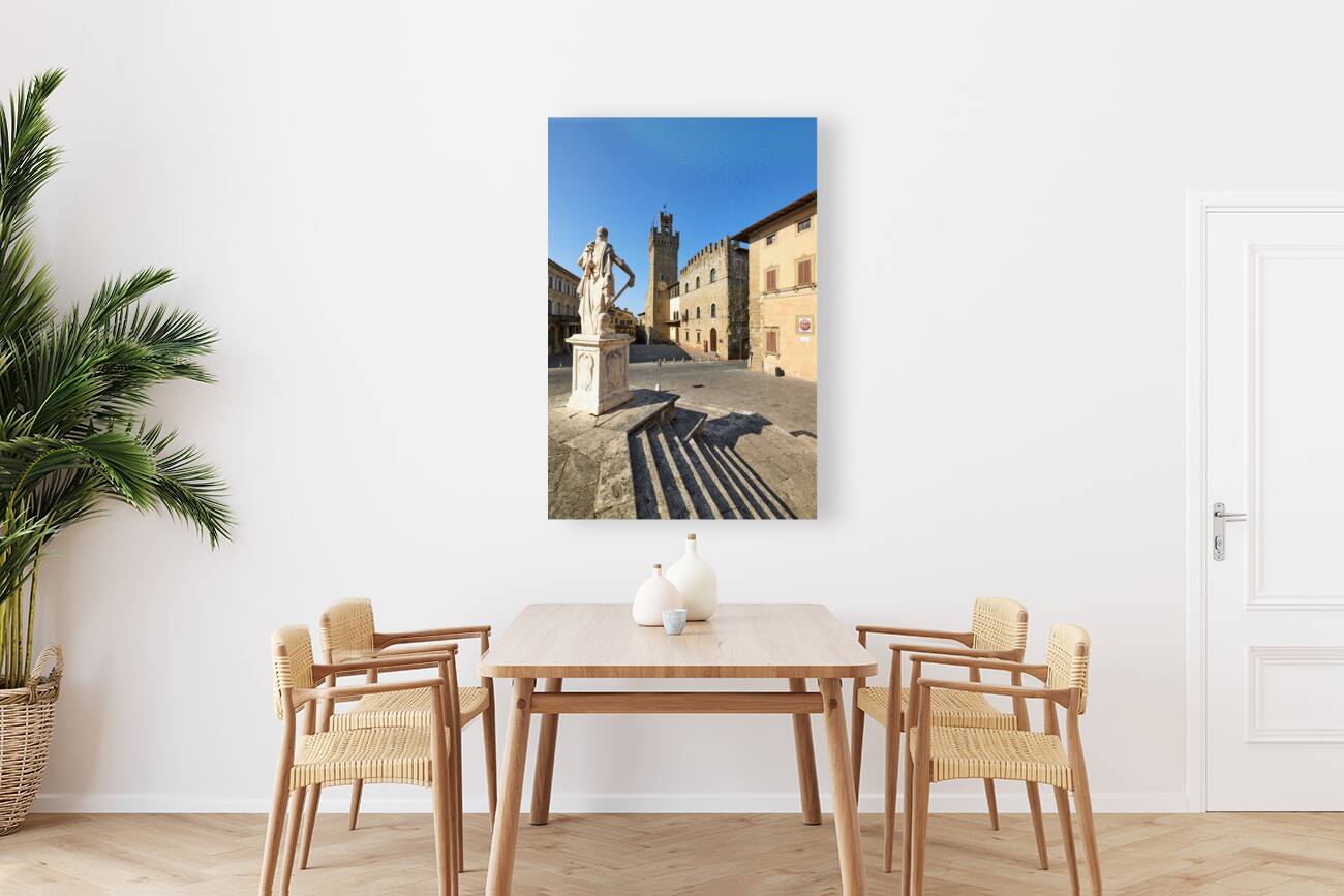 Arezzo Tuscany Italy. Palazzo dei Priori Communal Palace Reproduction