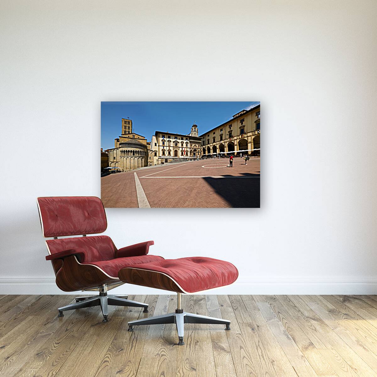 Arezzo Tuscany Italy. Piazza Grande Reproduction