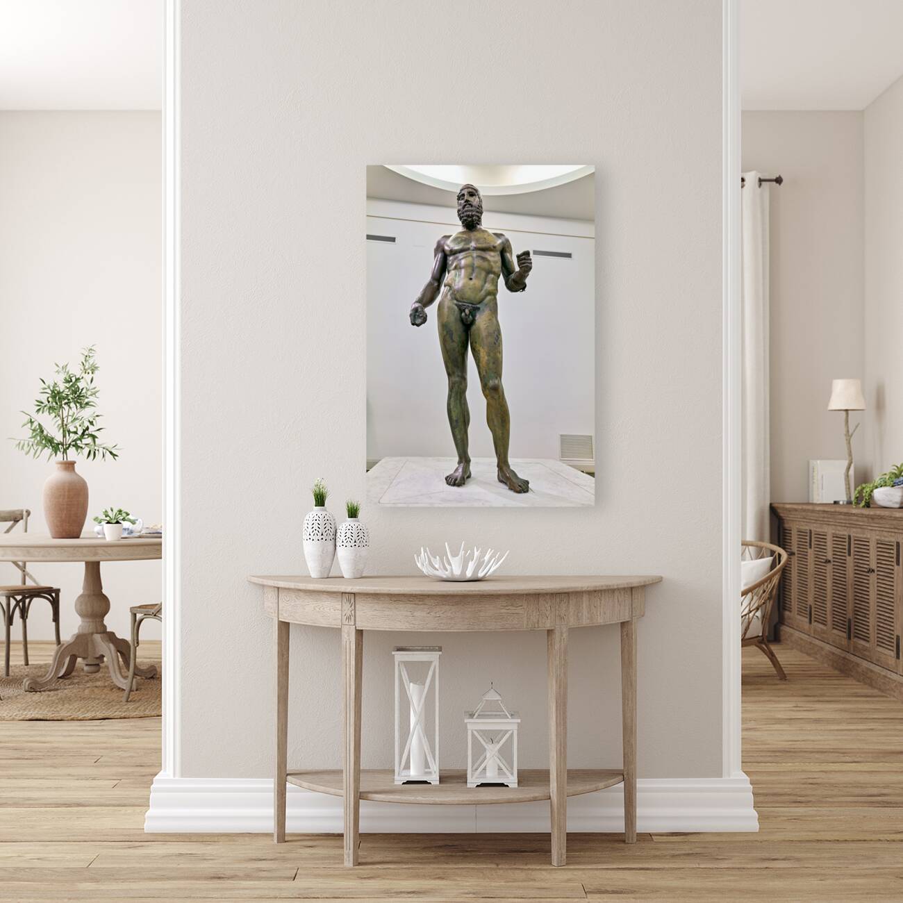 Reggio Calabria. Calabria Italy. The Riace Bronzes at the National Museum of Magna Grecia. Statue B Reproduction