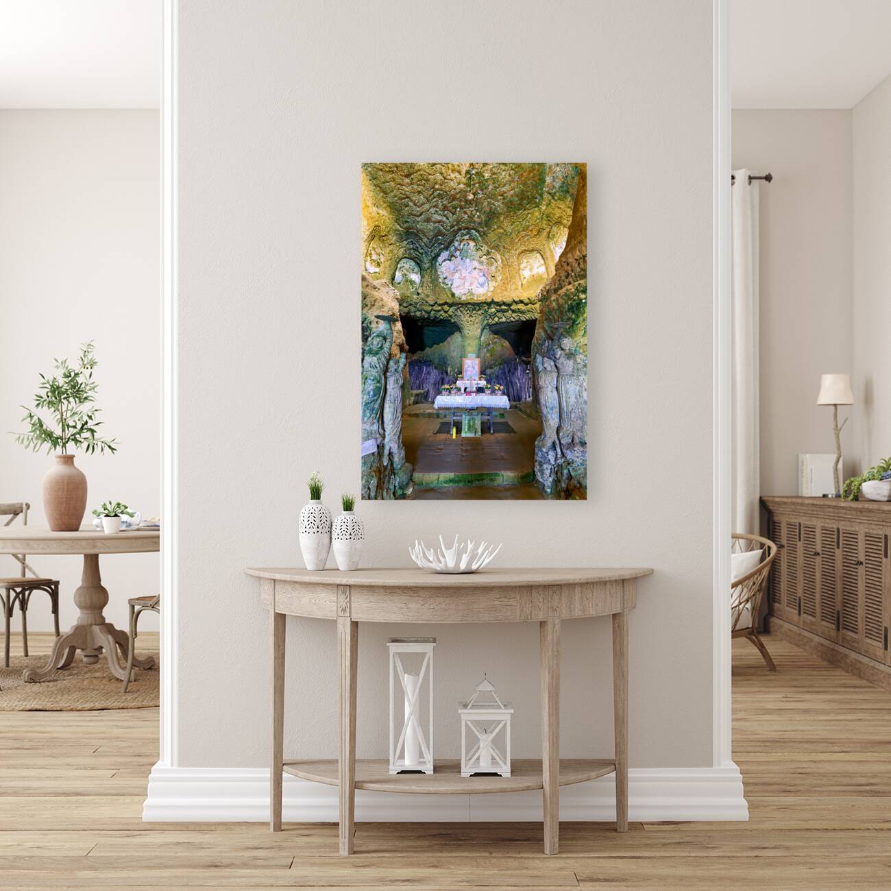 Pizzo Calabro. Calabria Italy. The cave church of Piedigrotta. Reproduction