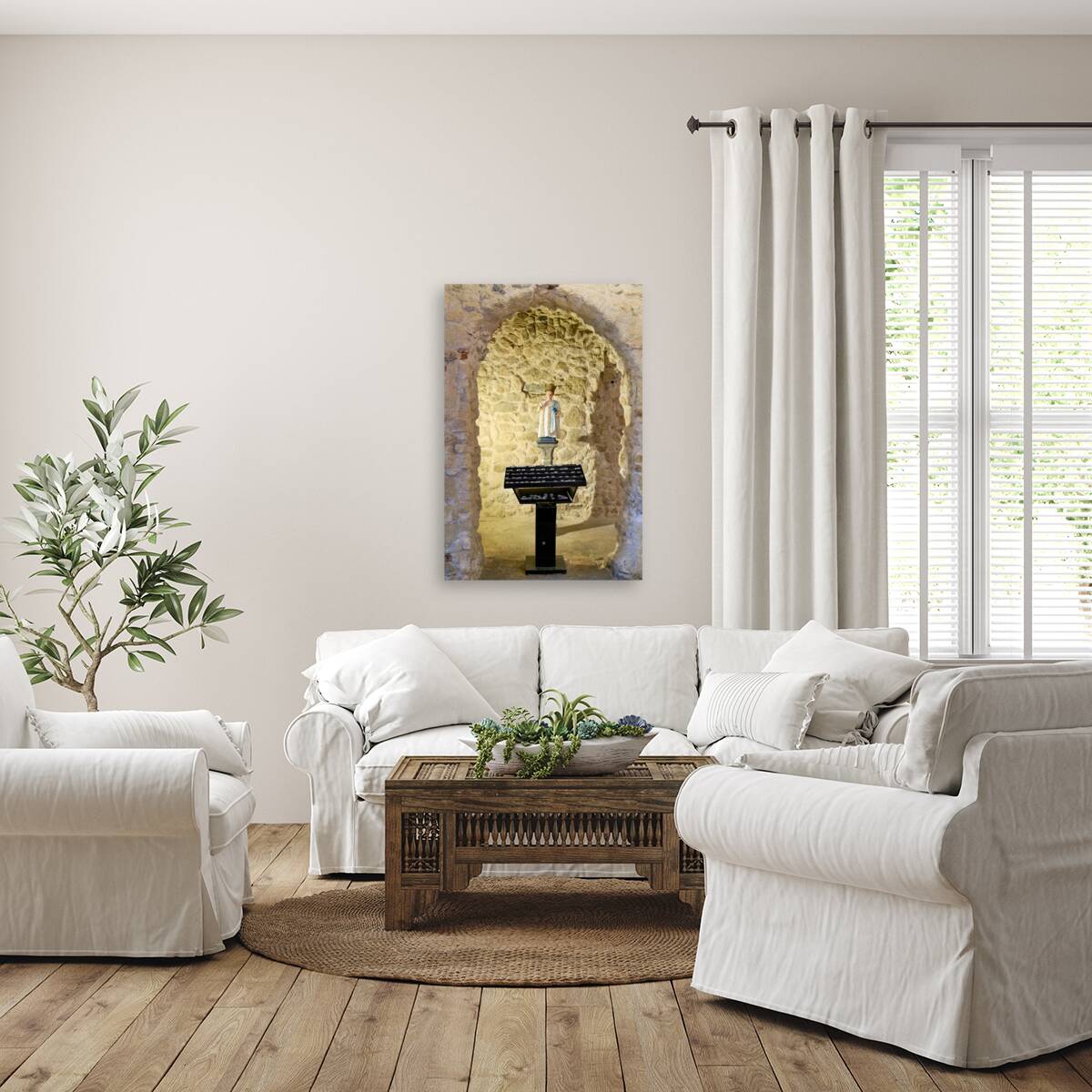 Tropea Calabria Italy. Santa Maria dellIsola Monastery Reproduction