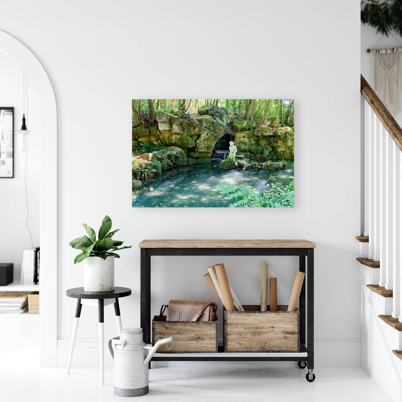 Caserta Campania Italy. The Royal Palace. The bath of Venus Reproduction