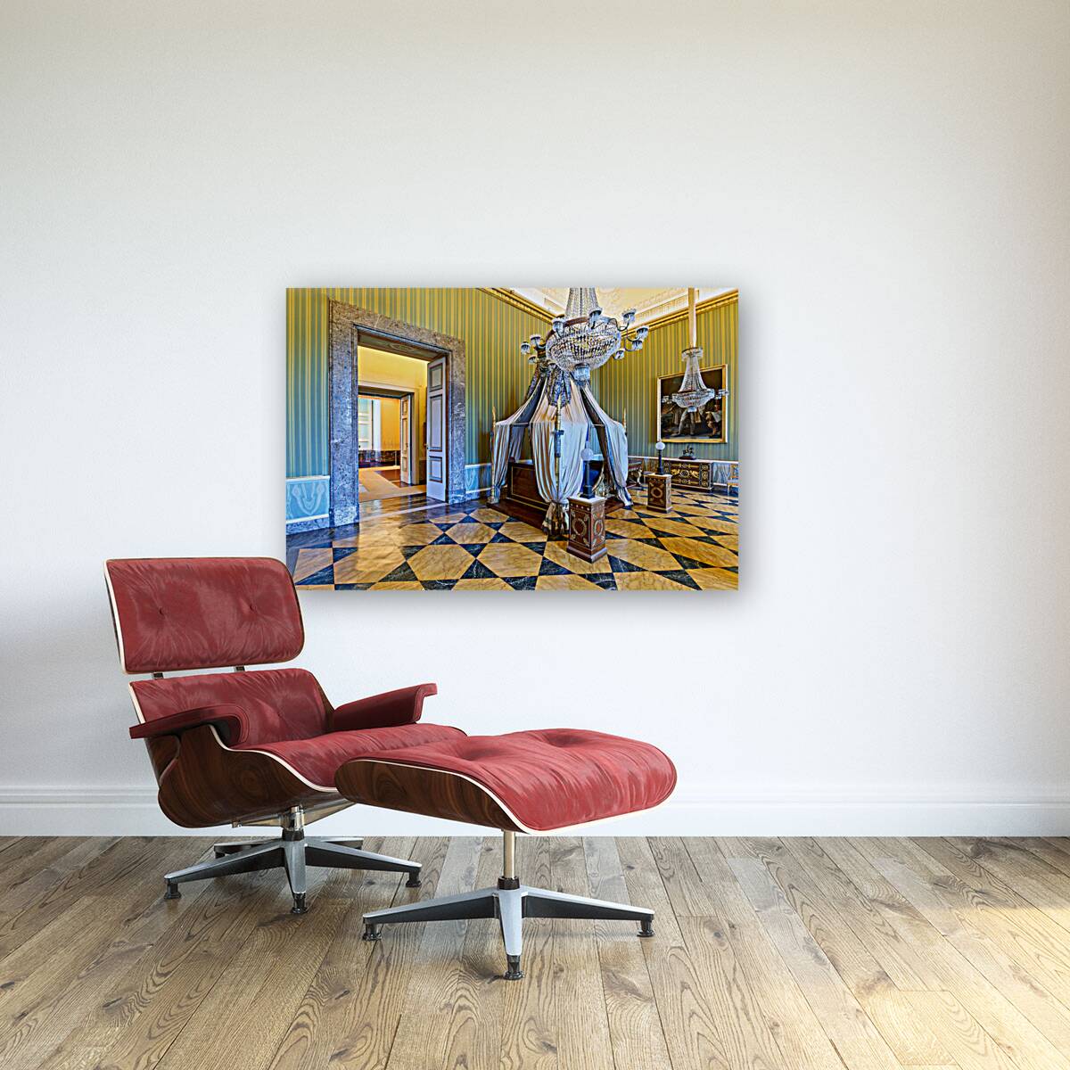 Caserta Campania Italy. The Royal Palace. The apartrment of King Joachim Murat Reproduction