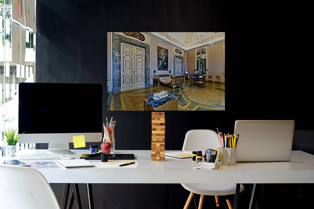 Caserta Campania Italy. The Royal Palace. The apartment of Queen Maria Carolina Reproduction