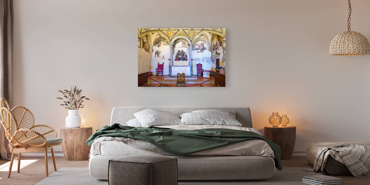 Cortona Arezzo Tuscany Italy. In Diocesan Museum once the seat of the Society of the Good Jesus is a cycle of frescoes by Vasari Reproduction