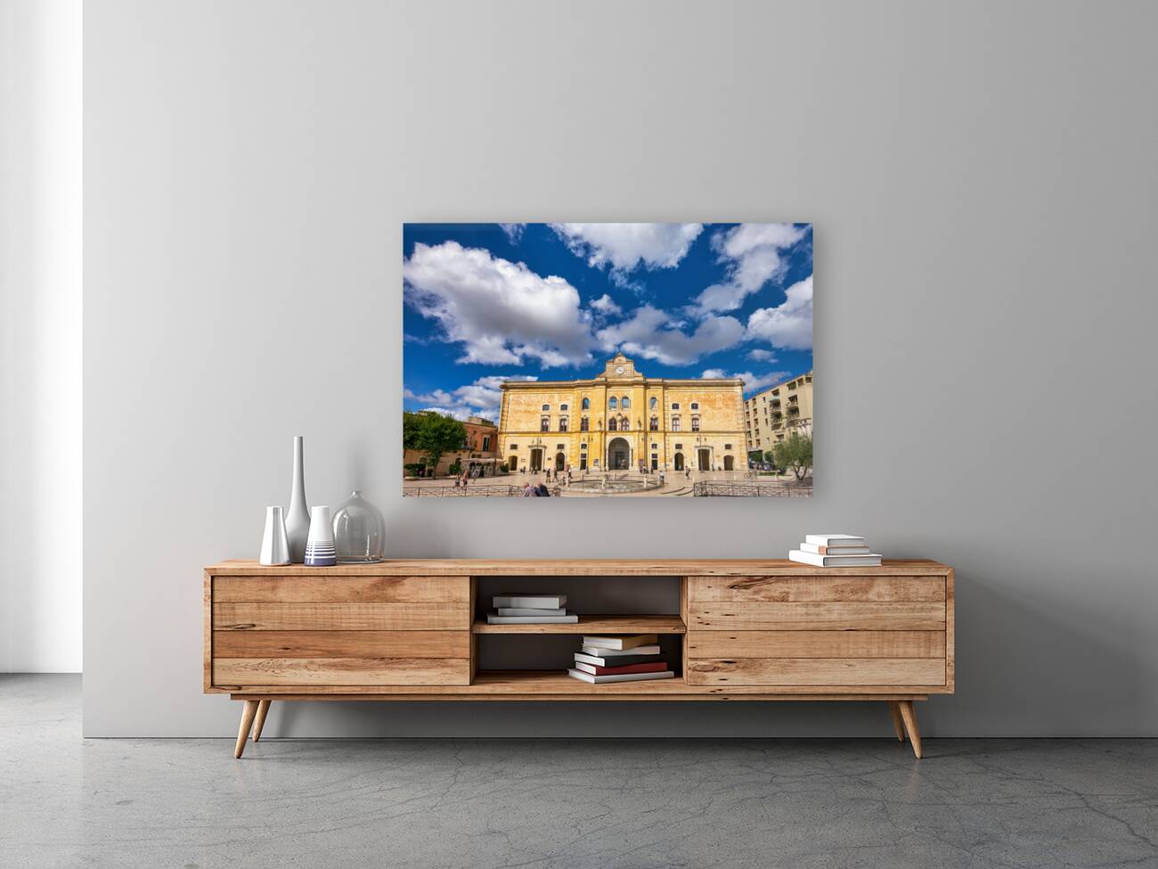 Matera Basilicata Italy. Piazza Vittorio Veneto Reproduction