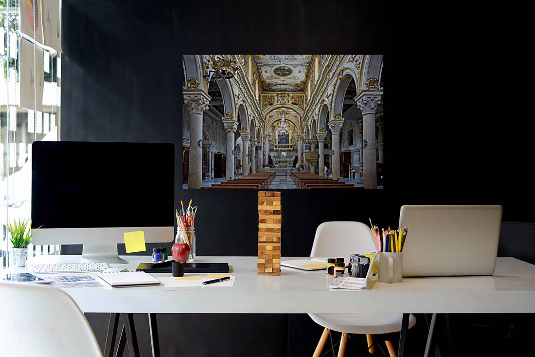 Matera Basilicata Italy. Basilica Pontificia Cattedrale di Maria Santissima della Bruna e SantEustachio Reproduction