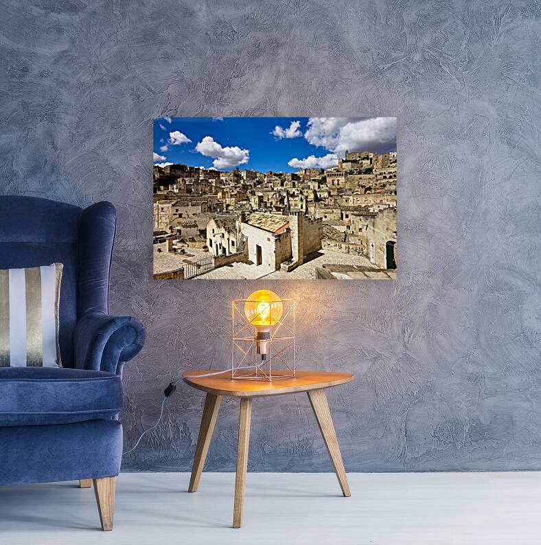 Matera Basilicata Italy. Cityscape. I sassi di Matera Reproduction