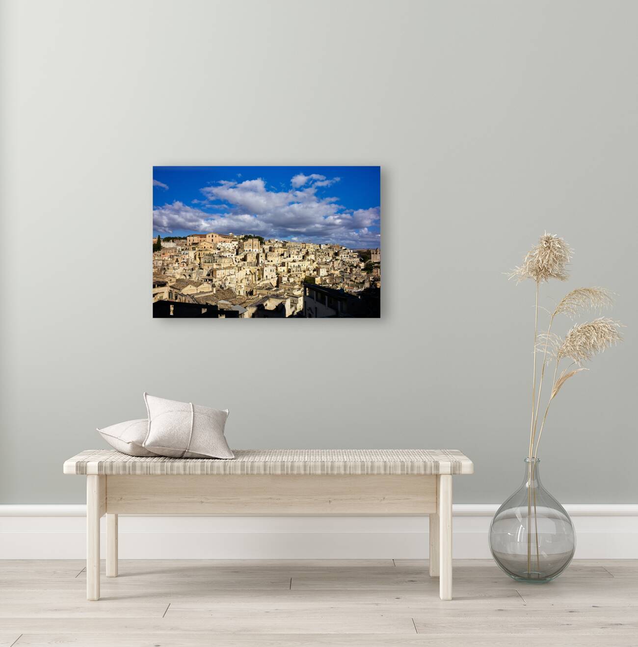 Matera Basilicata Italy. Cityscape. I sassi di Matera Reproduction