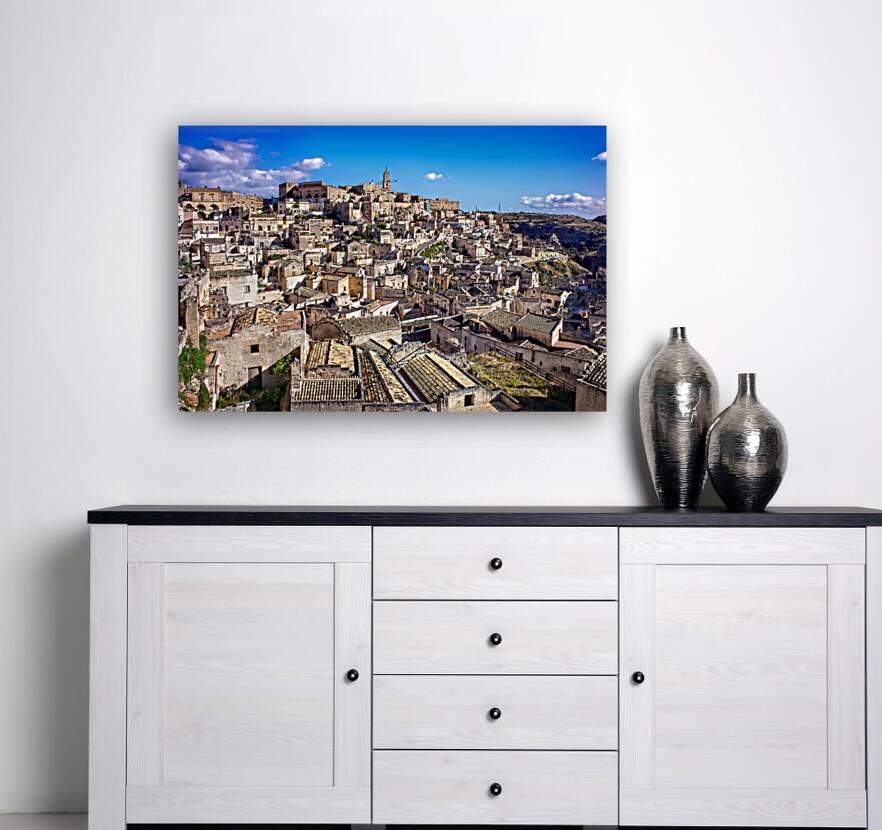 Matera Basilicata Italy. Cityscape. I sassi di Matera Reproduction