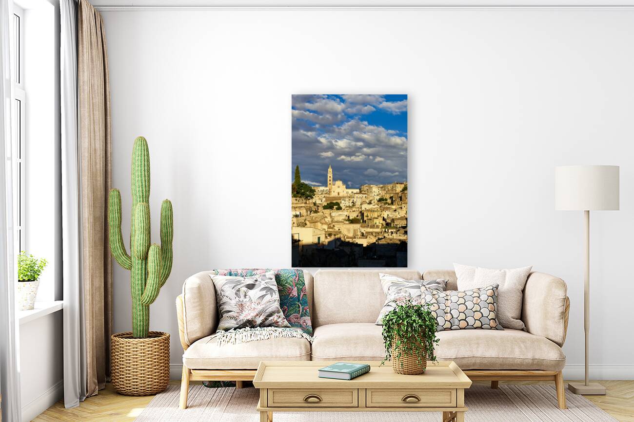 Matera Basilicata Italy. Cityscape. I sassi di Matera Reproduction