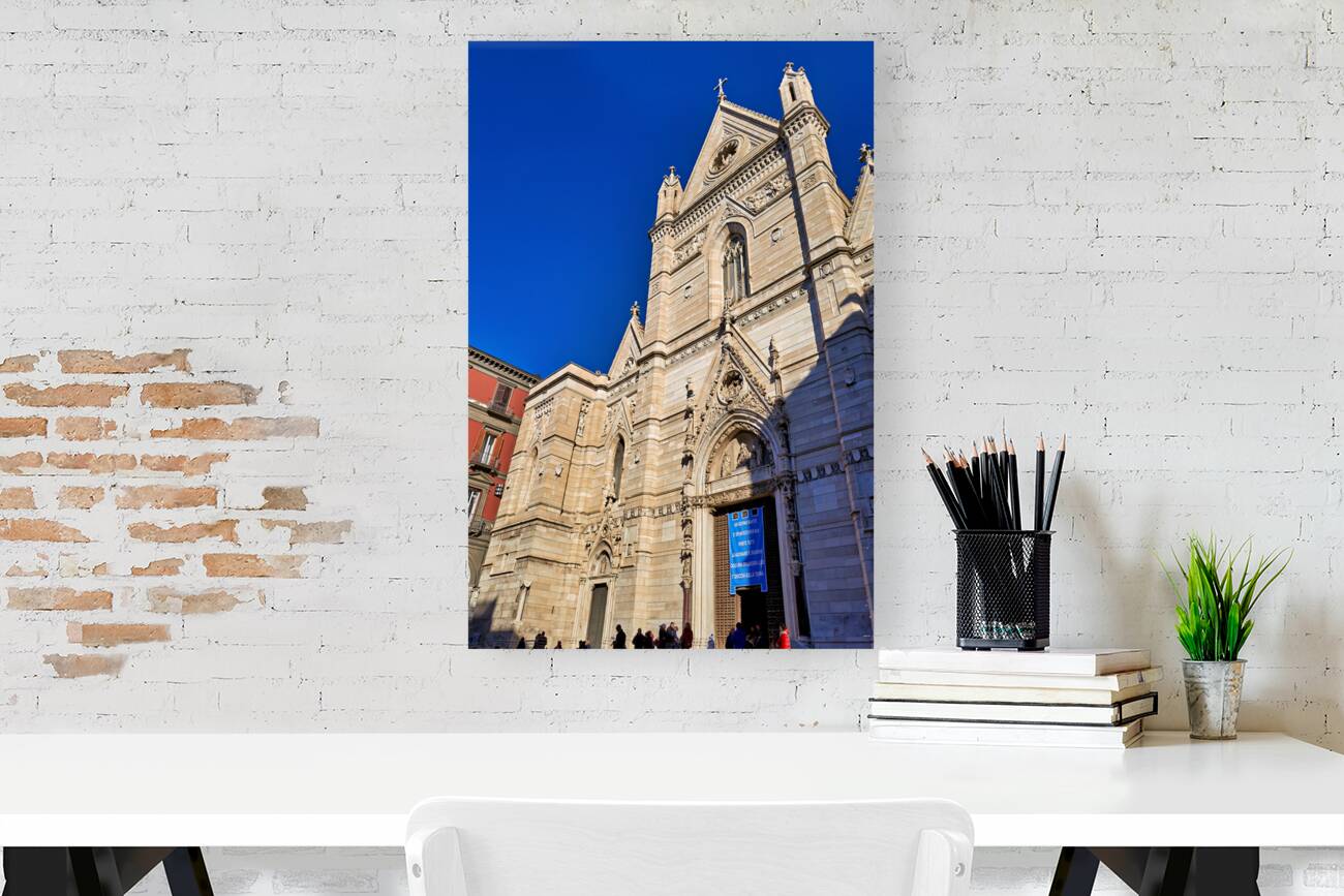 Naples Campania Italy. Naples Cathedral Duomo di Napoli Cattedrale di Santa Maria Assunta or Cattedrale di San Gennaro Reproduction