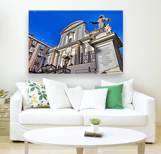 Naples Campania Italy. San Paolo Maggiore is a basilica church in Naples Reproduction