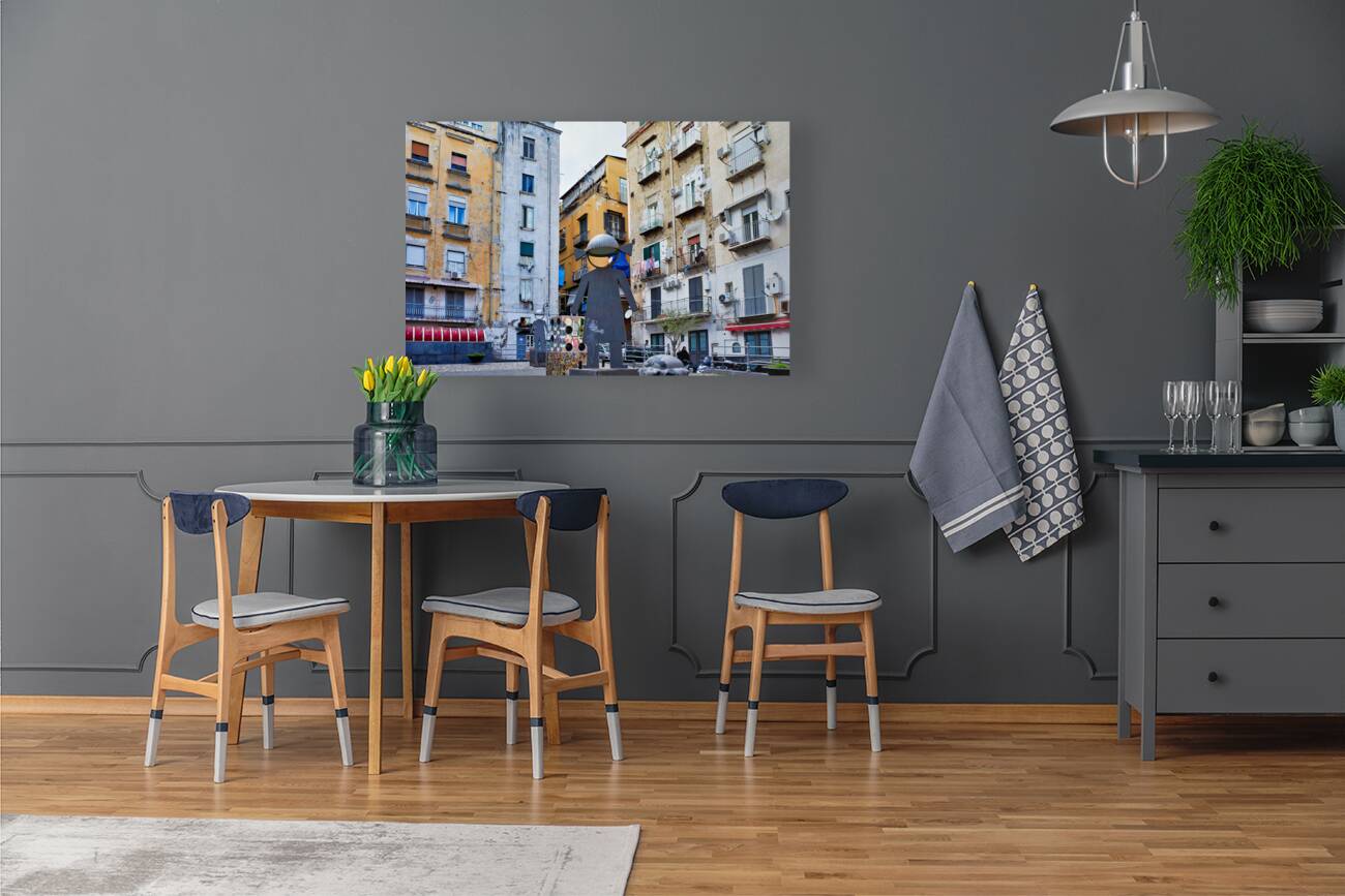 Naples Campania Italy. Montecalvario at Quartieri Spagnoli Spanish Quarters a part of the city of Naples in Italy. It is a poor area suffering from high unemployment and strong influence of Camorra. The area consists of a grid of around eighteen streets b Reproduction