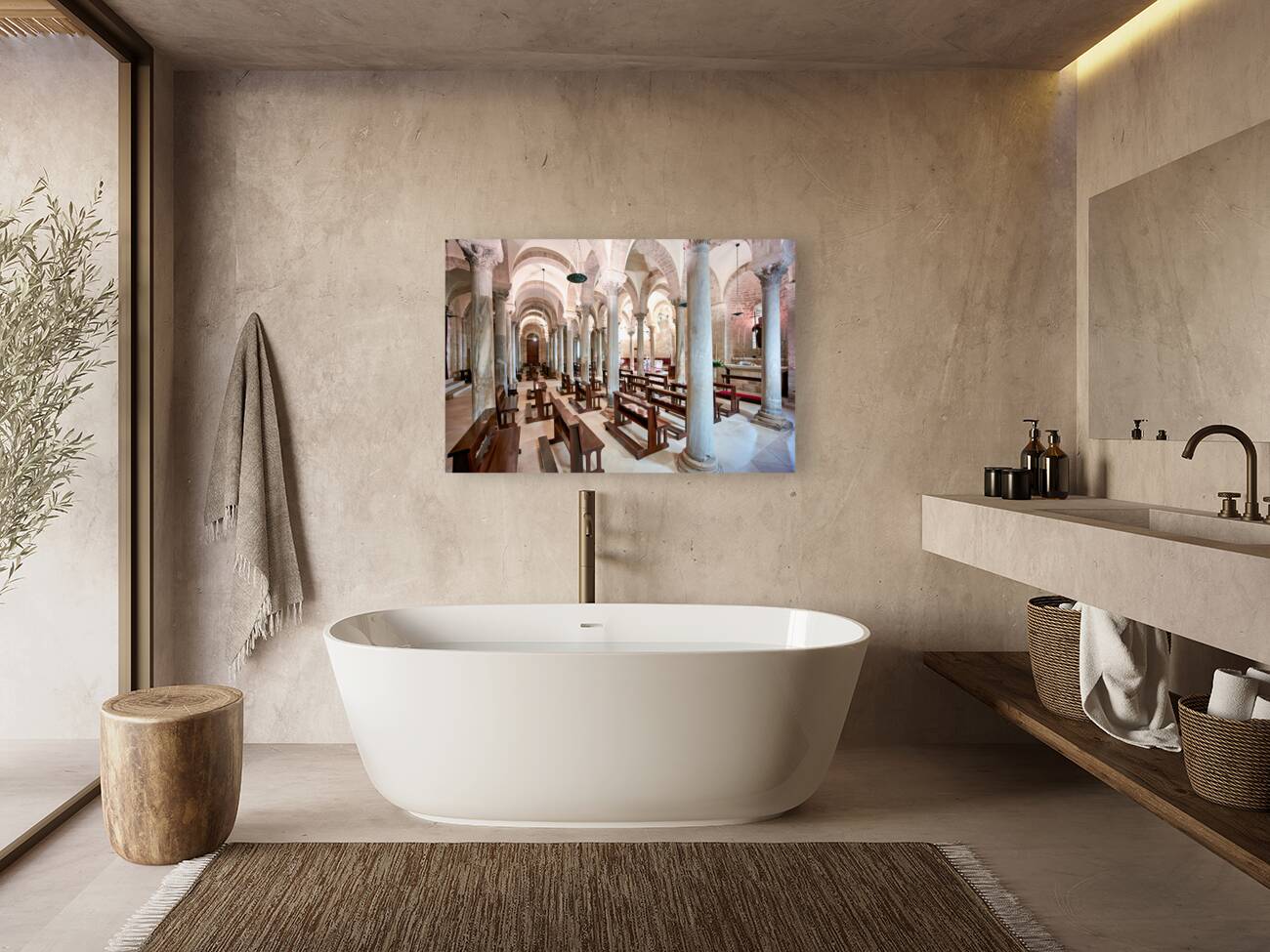 Apulia Puglia Italy. Trani. Basilica Cattedrale Beata Maria Vergine Assunta dedicated to Saint Nicholas Reproduction