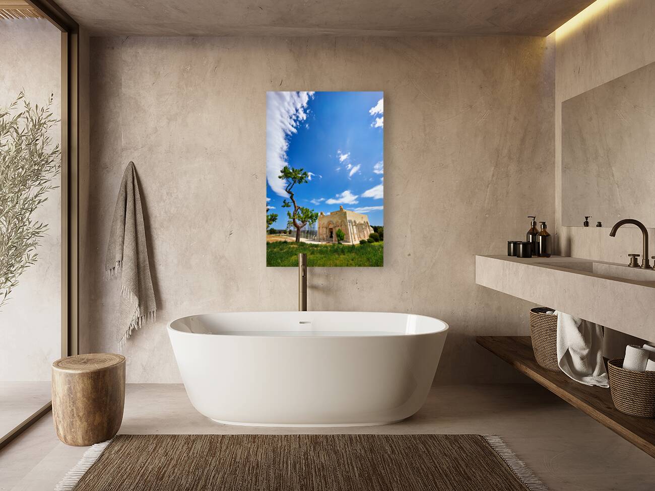 Apulia Puglia Italy. The Basilica of Santa Maria Maggiore di Siponto Reproduction