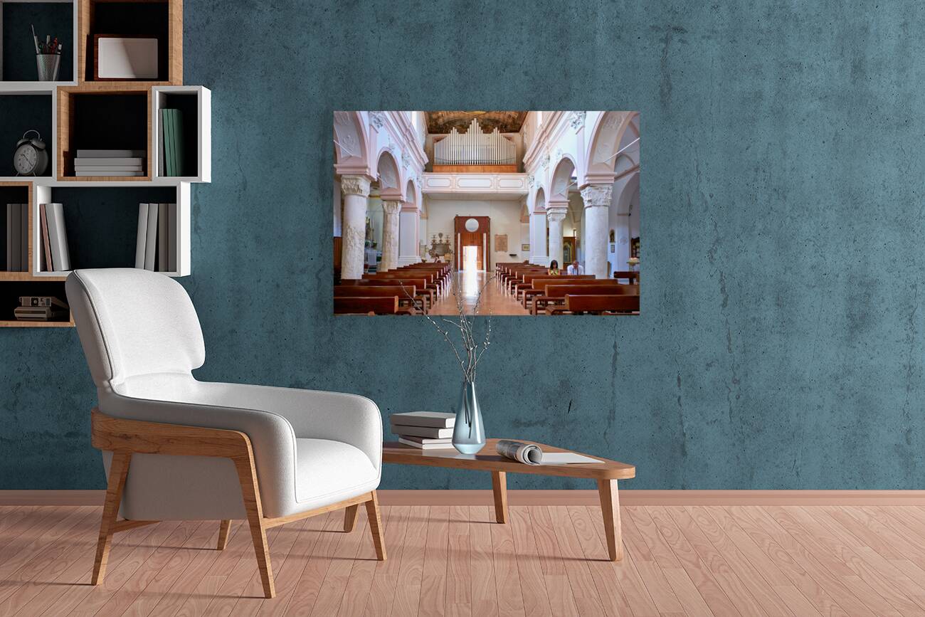 Vieste Gargano. Apulia Puglia Italy. The Cathedral Reproduction