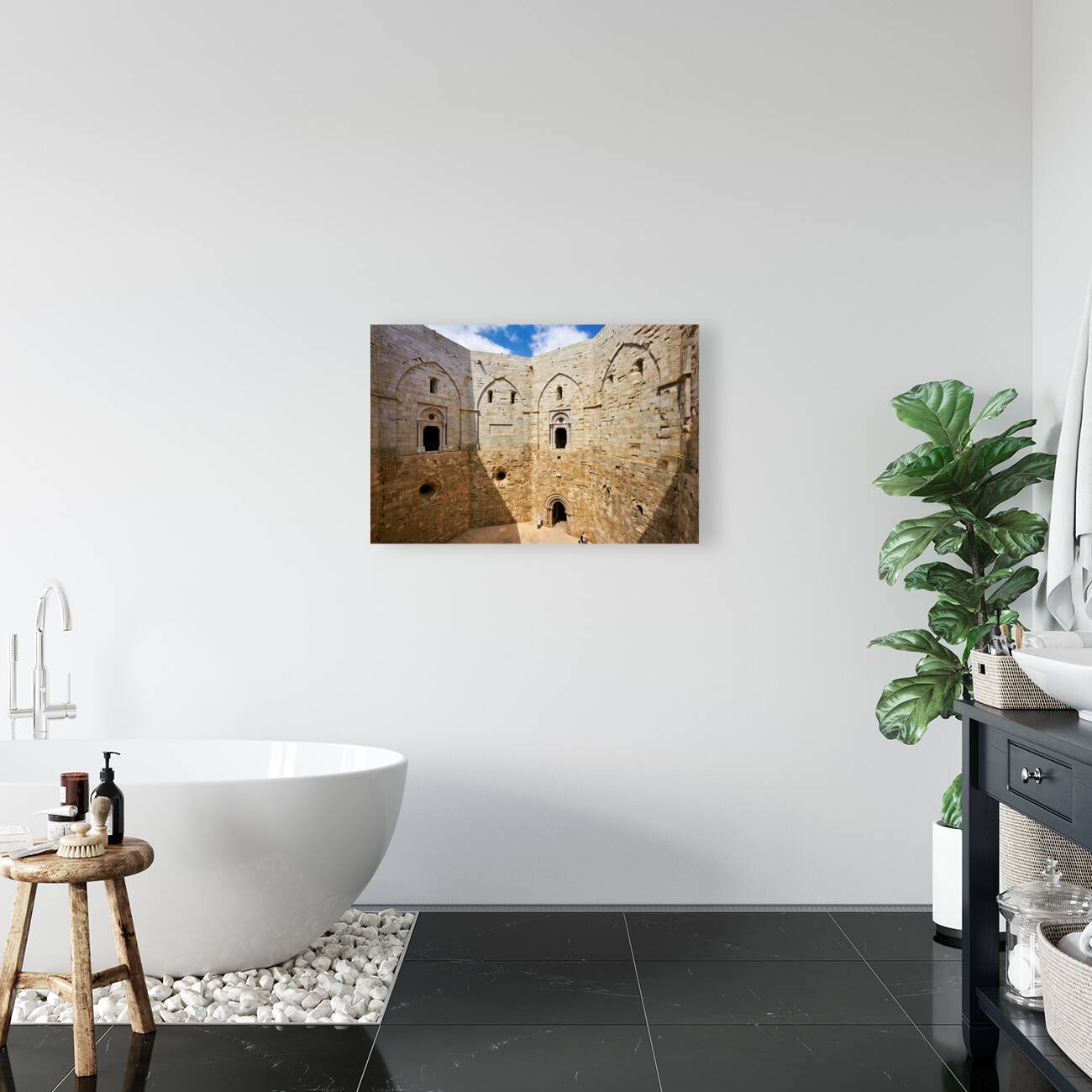 Apulia Puglia Italy. Castel del Monte Reproduction