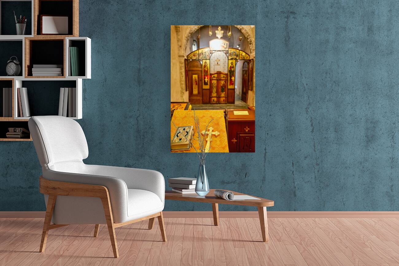 Apulia Puglia Italy. Bari. The Pontifical Basilica of Saint Nicholas. The holy bible Reproduction