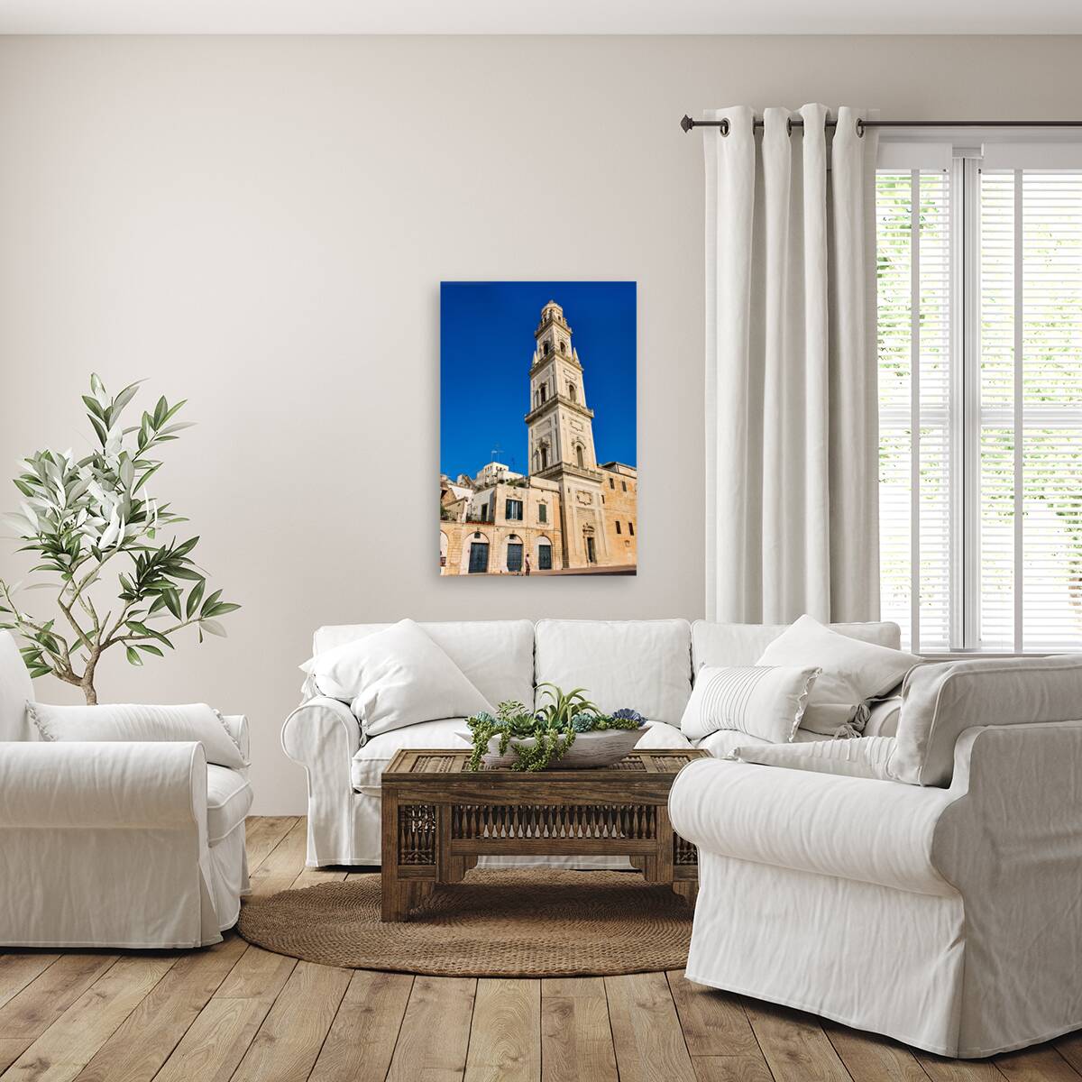 Apulia Puglia Salento Italy. Lecce. Cathedral Maria Santissima Assunta and Saint Orontius Reproduction