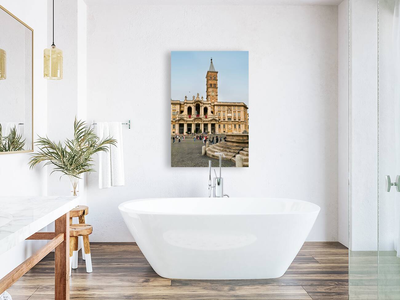 Rome Lazio Italy. The Basilica of Saint Mary Major Basilica Papale di Santa Maria Maggiore Reproduction