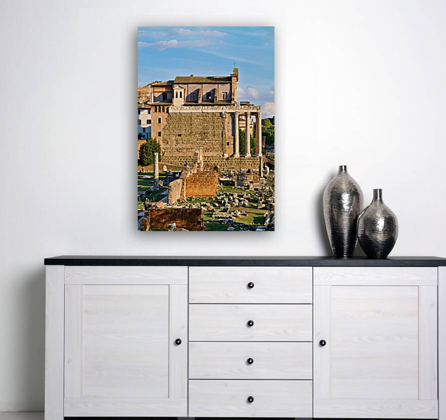 Rome Lazio Italy. The Roman Forum Reproduction