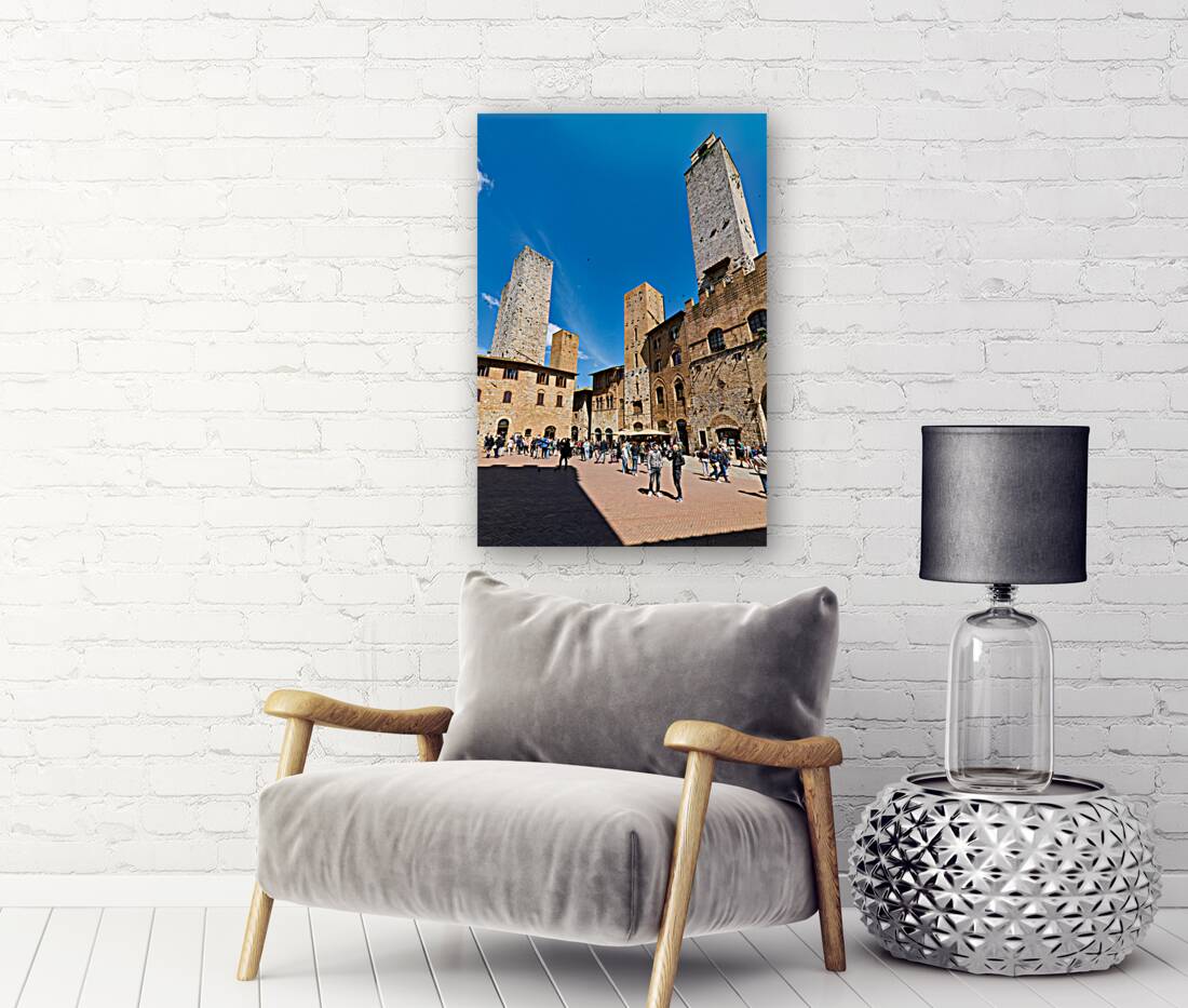 San Gimignano. Tuscany. Italy. Piazza del Duomo Reproduction