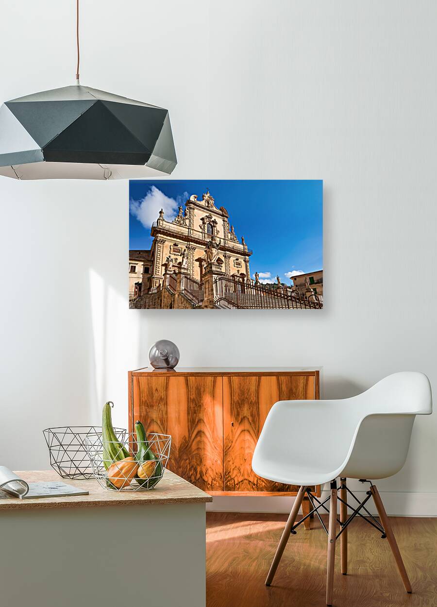 Chiesa di San Pietro Church. Modica Sicily Italy Reproduction