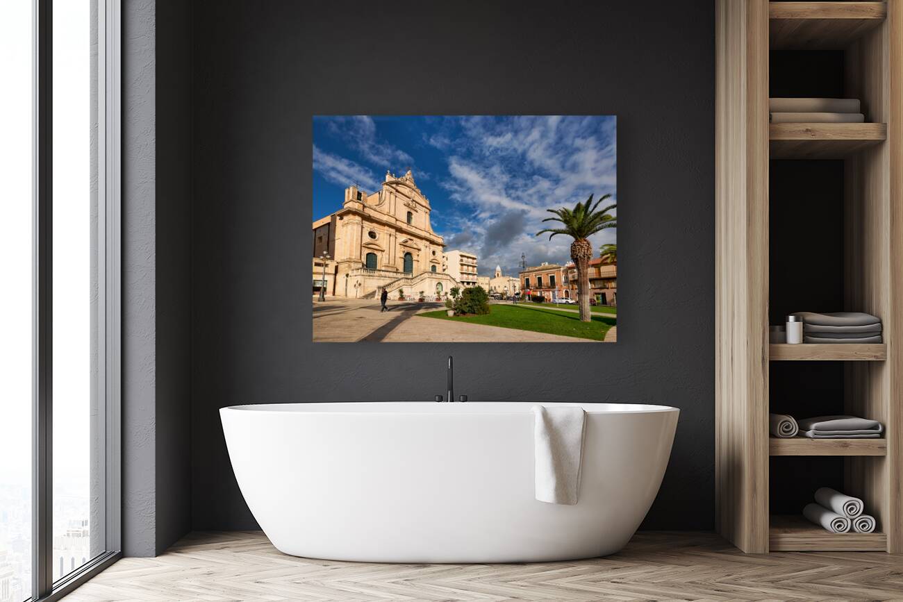 Chiesa Madre S. Bartolomeo. Ispica Sicily Italy Reproduction