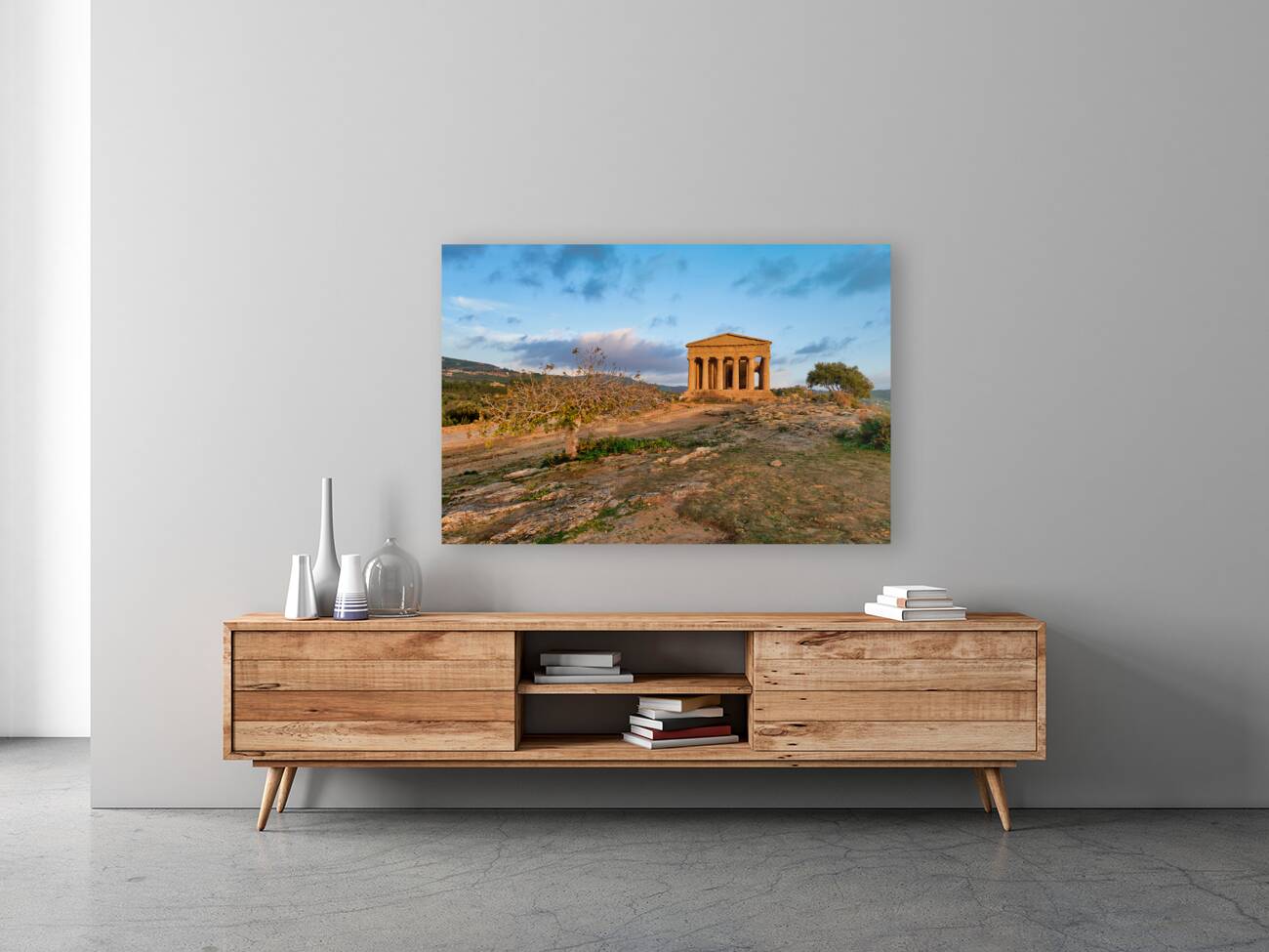 Temple of Concordia Tempio della Concordia. Valle dei Templi Valley of the Temples. Agrigento Sicily Italy Reproduction