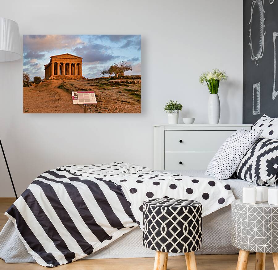 Temple of Concordia Tempio della Concordia. Valle dei Templi Valley of the Temples. Agrigento Sicily Italy Reproduction