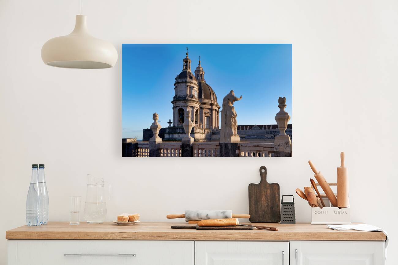 Metropolitan Cathedral of Saint Agatha Duomo Catania Sicily Italy Reproduction