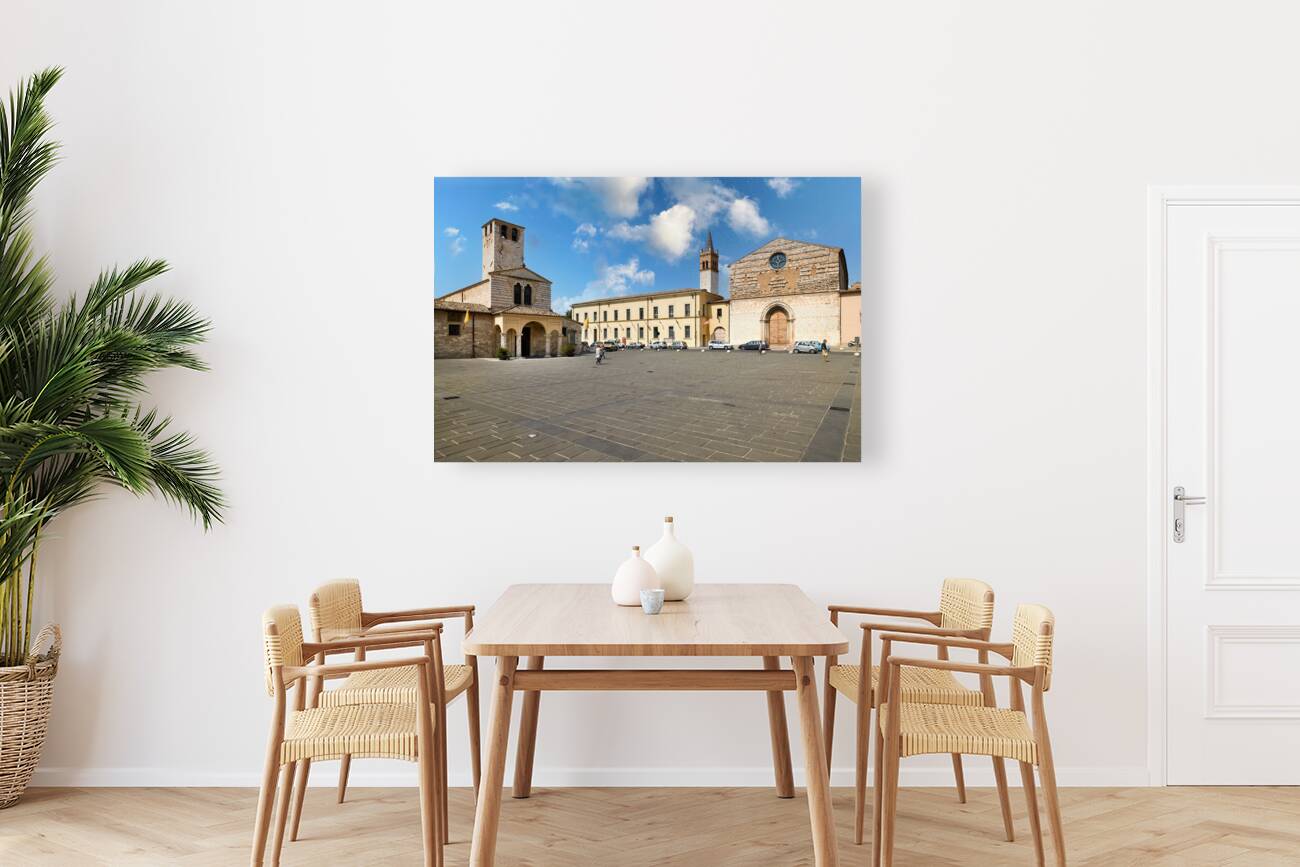 Foligno Umbria Italy. The church of Santa Maria Infraportas Reproduction