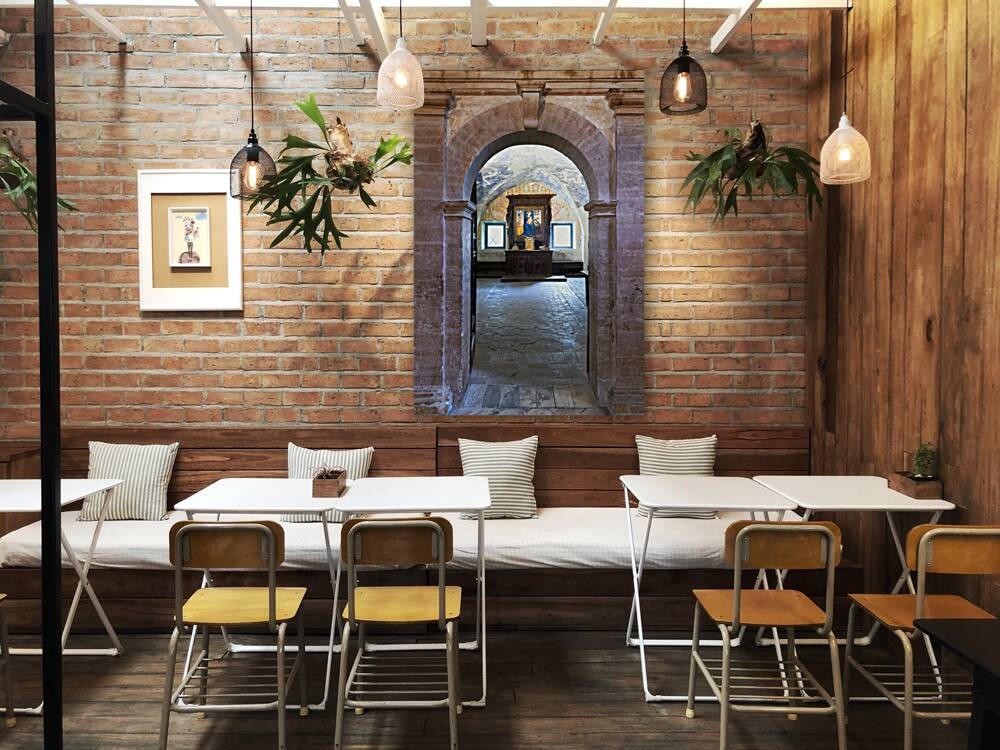 Montefalco Umbria Italy. San Francesco Church frescoed by Benozzo Gozzoli Reproduction