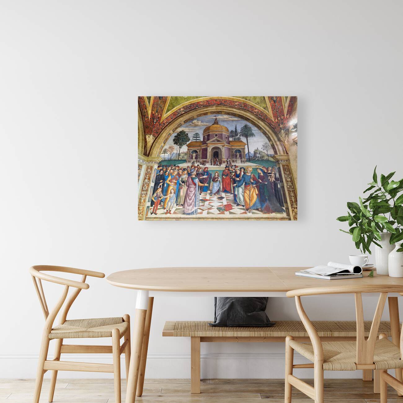 Spello Umbria Italy. Baglioni Chapel frescoed by Pinturicchio in Santa Maria Maggiore Church Reproduction