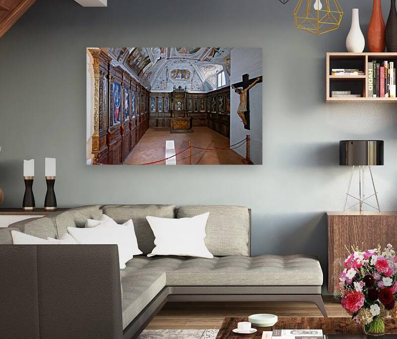 Spoleto Umbria Italy. The Cathedral Reproduction