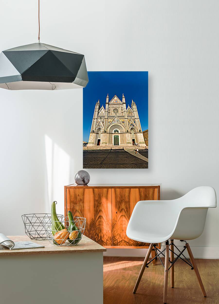 Orvieto Umbria Italy. The facade of the Cathedral Reproduction